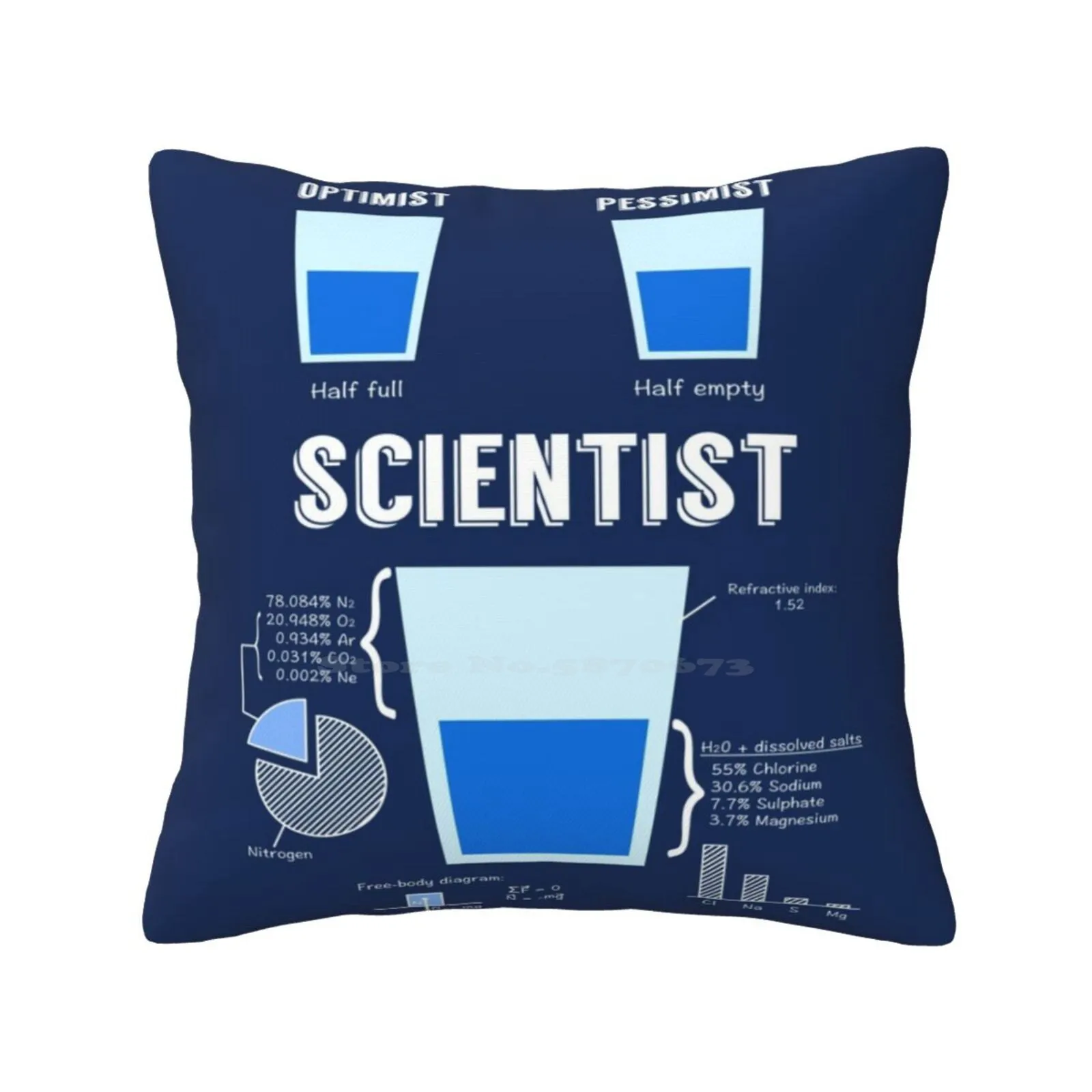 Optimist... Nighmist... Scientist! Morbida E Confortevole Federa Optimist Birichist Enhancement Minimision Scientific Joke Funny