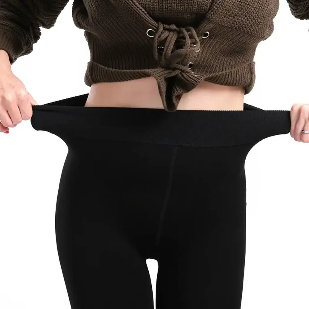 Leggings Invernali Per Donna Leggins Caldi Leggins In Velluto Tinta Unita Leggings A Vita Alta Leggings Elastici