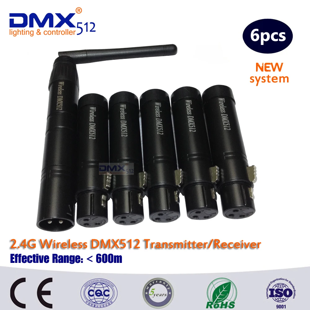 Colornie Led Dmx Controller Wireless Di Trasmissione 2.4G-Dmx Convertitore Di Trasmissione-Ricezione Dmx 512