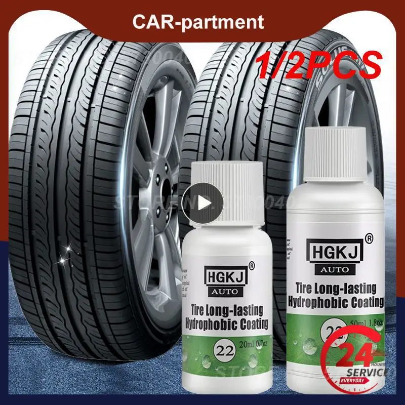 1/2 Pz 20/50Ml Hgkj Auto Car Tire Coating Tire Gloss Rivestimento Idrofobo Di Lunga Durata Tire Polish Tire Shine Tire Coating Tslm2
