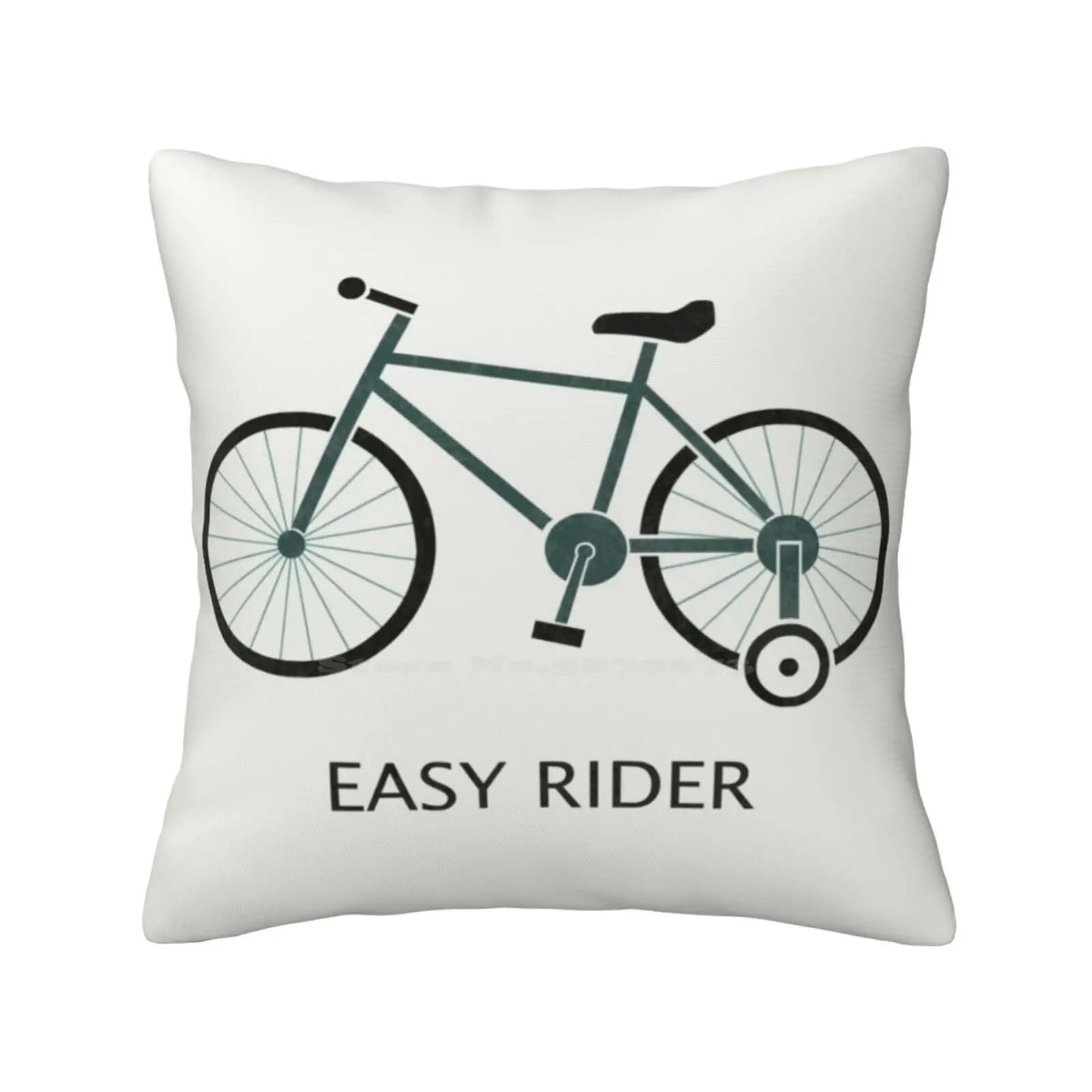 Easy Rider Fashion Sofa Throw Pillow Cover Federa Funny Bike Kids Humor Bicycle Cycling Pun Handffmydinosaur Hands Off My