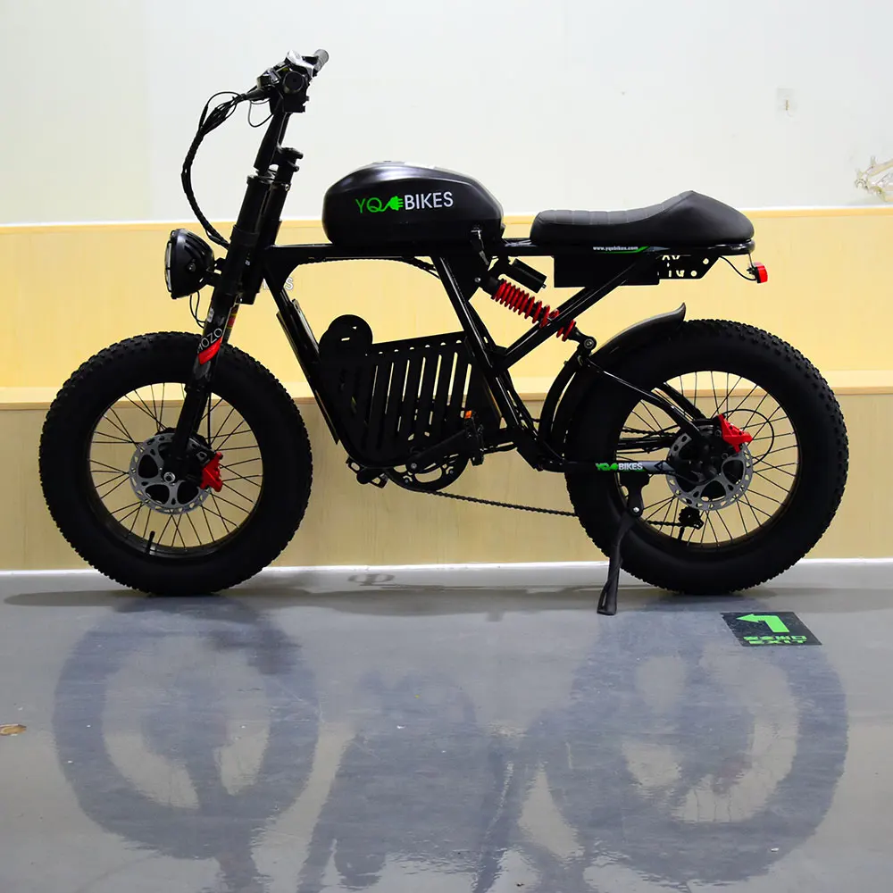 Yqebikes Factory 3000W 50Ah Full Suspension Fat Electric Fatbike Dual Drive Mountain Off Road Dirt Bike Elettrica