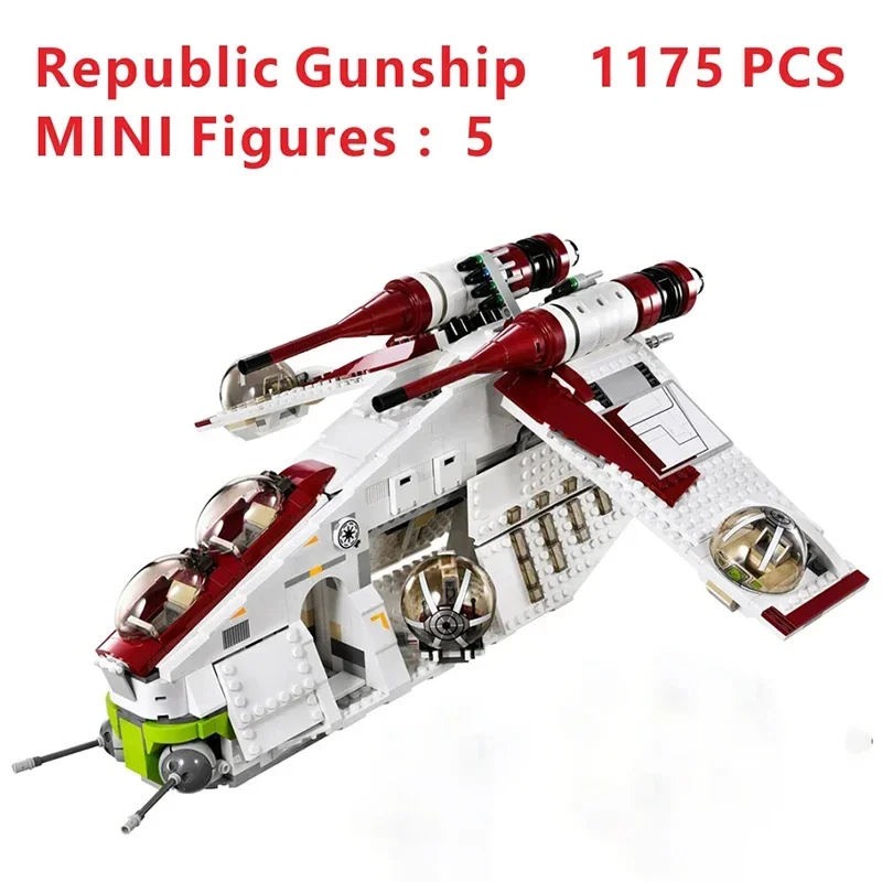 Disponibile 75021 Compatibile Con Star & 05041 1224Pcs Repubblica Gunship & Plan Building Blocks Mattoni Giocattoli Regali Per Bambini