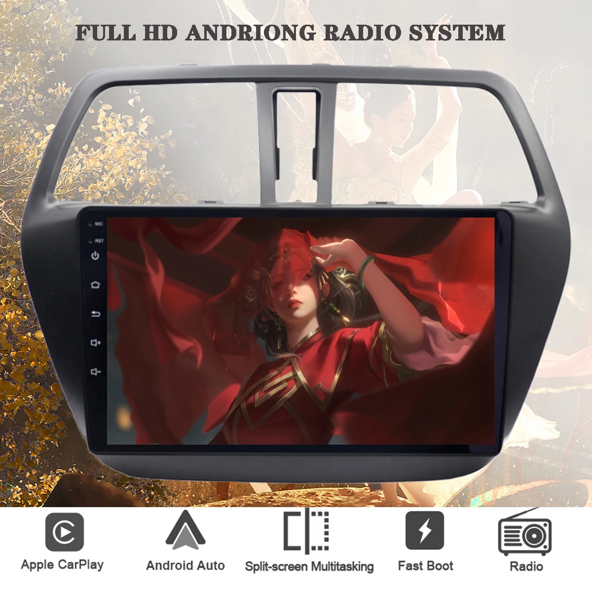 9 ''Android13 8 + 128G Per Suzuki Sx4 S-Cross 2012 2016 Navigazione Gps Per Auto Dvd Video Audio Player Registratore A Nastro Multimediale Carplay