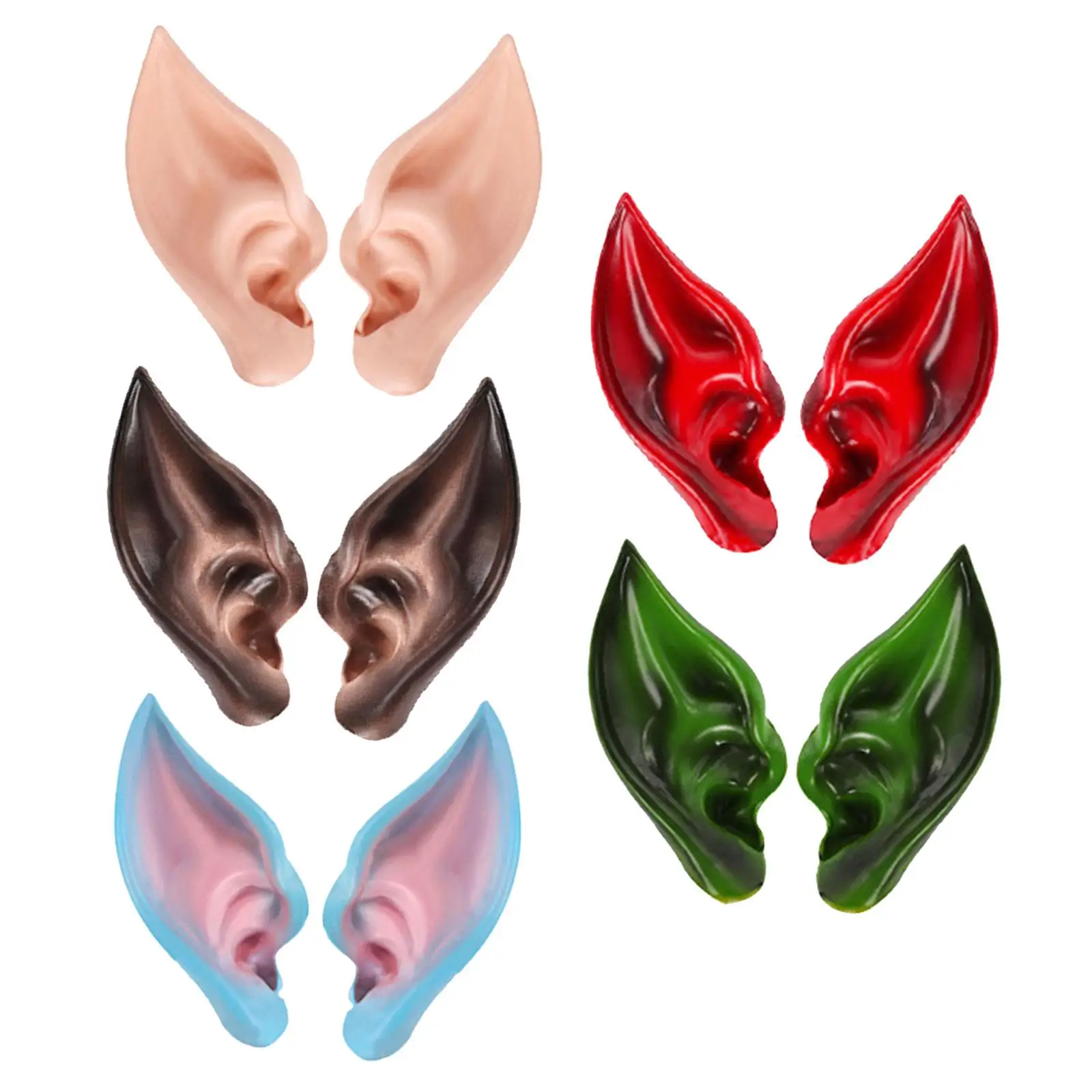 Elf False Ears Live Broadcast Puntelli Carnival Masquerade Party Puntelli Accessori Cosplay Elven Ears Elven Vampire Ears Orecchie Da Fata