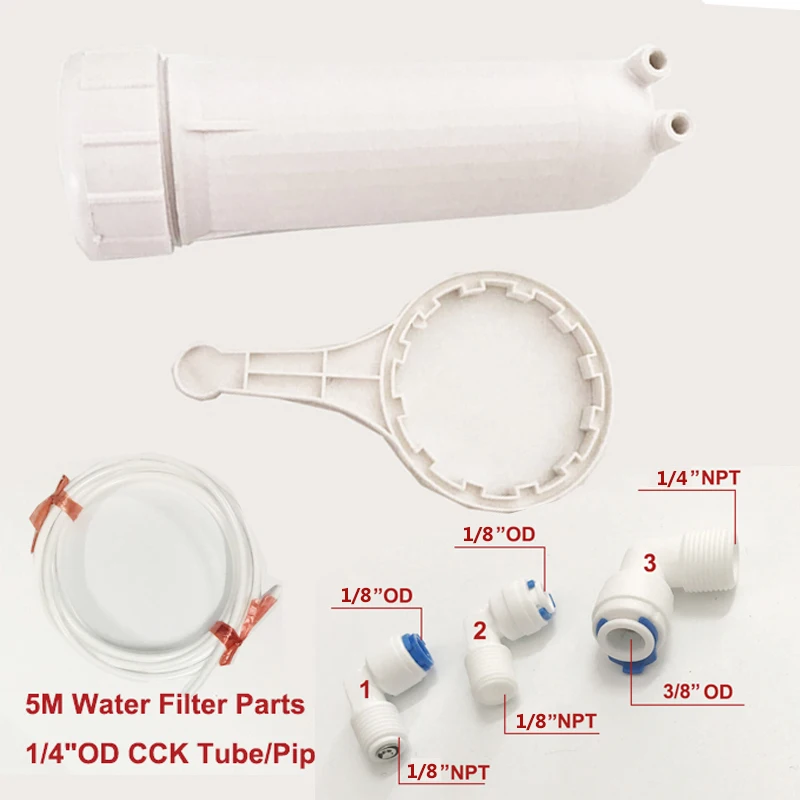 Scatola Della Membrana Ro 3012 Per 3012-400 Gpd/3012-600Gpd Ad Osmosi Inversa Con 5M 1/4 "Od Cck Parti Di Tubo/Tubo E Tutti Gli Accessori