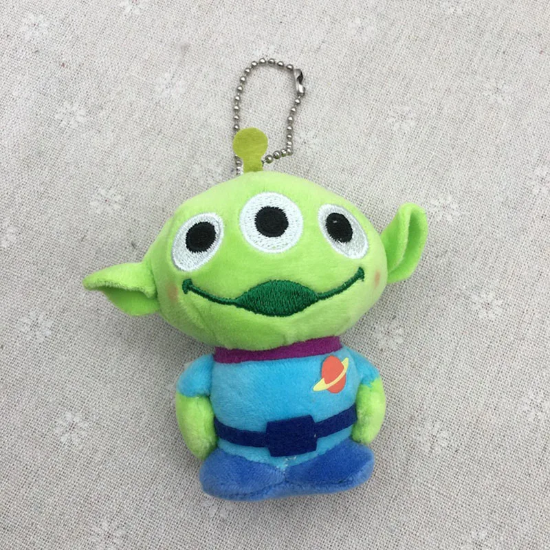 10Cm Cartoon Toy Story Cute Alien Portachiavi Movie Doll Toy Kawaii Alien Have 3Eyes Doll For Children Gift
