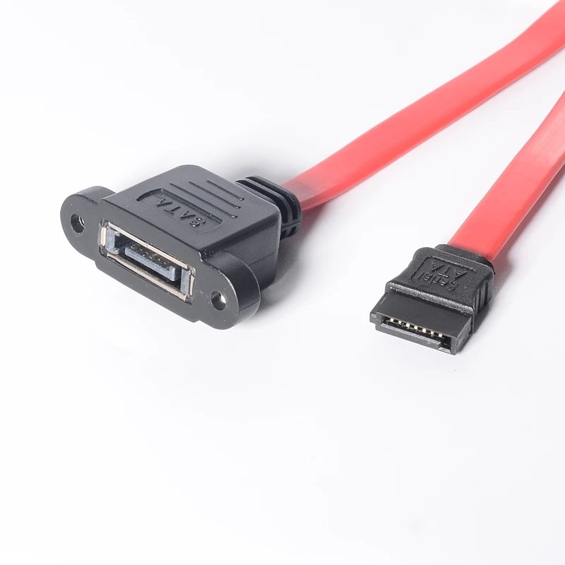 1Pc Case Del Computer Deflettore Interno Cavo Sata Serial Ata A External Sata Cavo Adattatore Con Porta Staffa