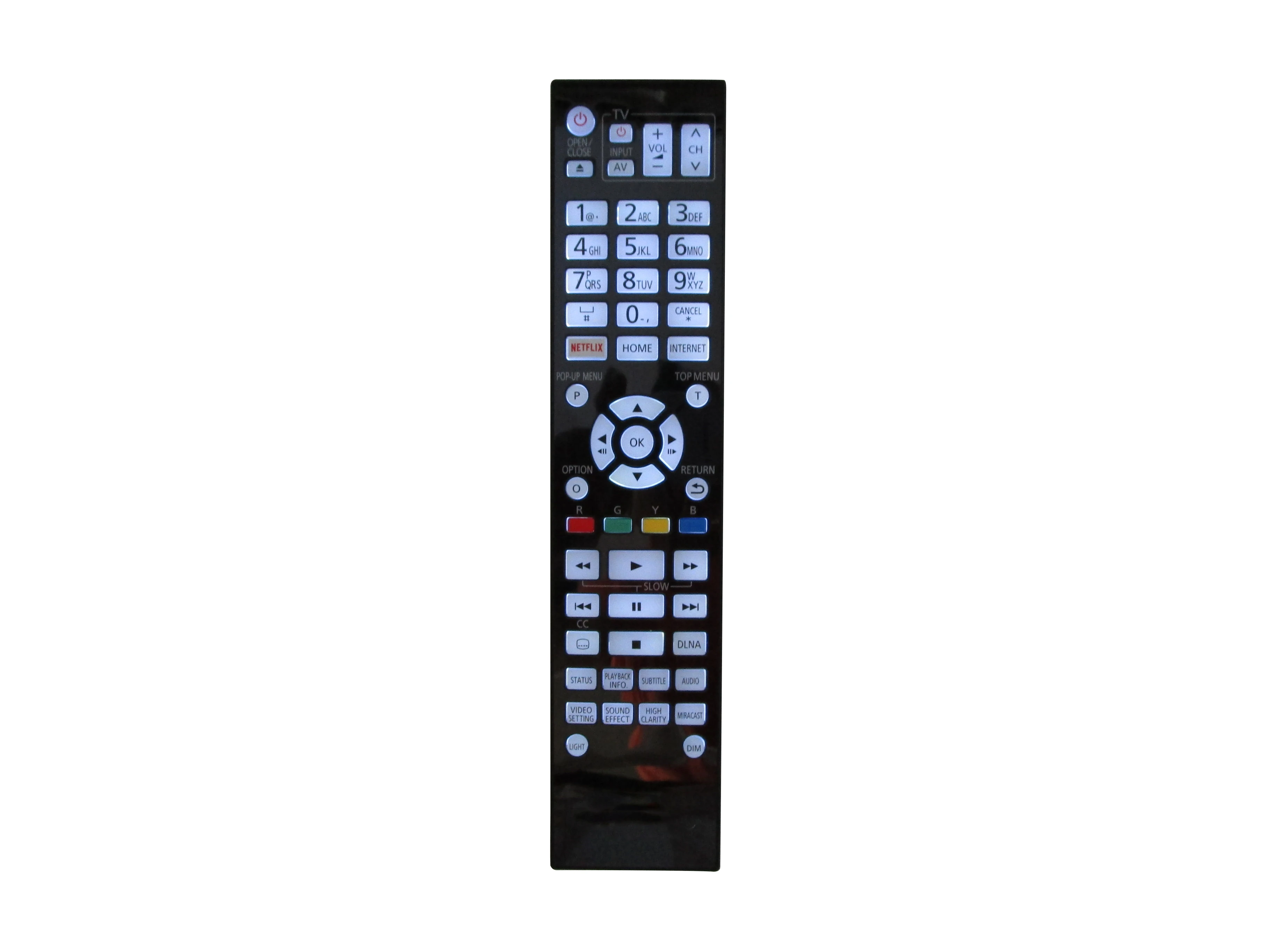 Telecomando Per Panasonic Dmp-Ub700 Dmp-Ub704 N2Qaya000172 Dp-Ub9000 Dp-Ub9000-K Dp-Ub9000Ebk Ultra Hd Blu-Ray Lettore Di Dischi