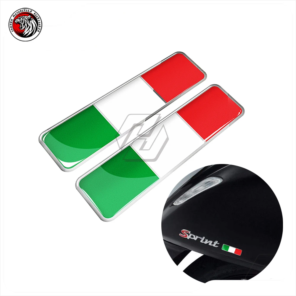 3D Resin Italy Sticker Italia Decal For Motorcycle Car Avt Bike Decals For Piaggio Vespa