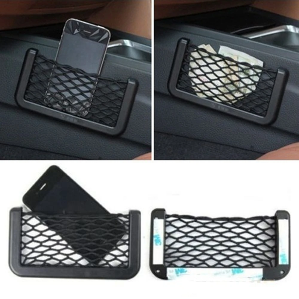Auto Seat Side Interior Back Articoli Vari Pocket Mesh Storage Bag Per Bmw Logo Seat Ibiza 6J Bmw R1200Gs Opel Astra H Golf 6 Ford F