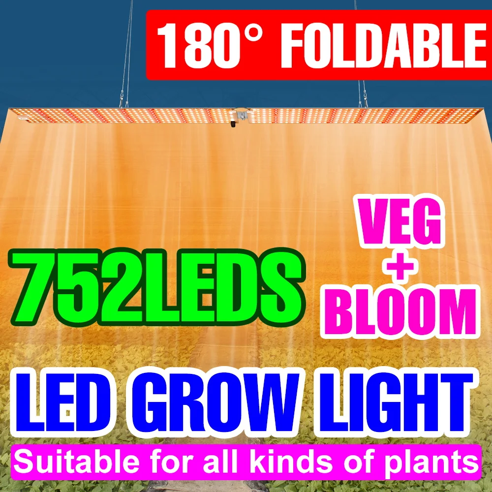 Led Grow Lights Full Spectrum Dimmerabile Indoor Hydroponics Growing System 500W 800W 1000W Phyto Flowers Seeds Grow Plant Lights
