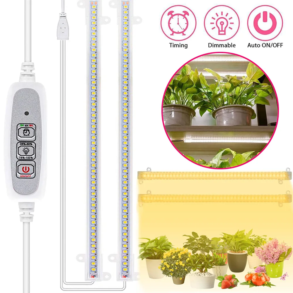 Led Grow Light 72 Led Plant Led Grow Light Bar Full Spectrum Phyto Lamp Per Piante Da Interno Fiori Sistema Idroponico Spina Usa/Ue