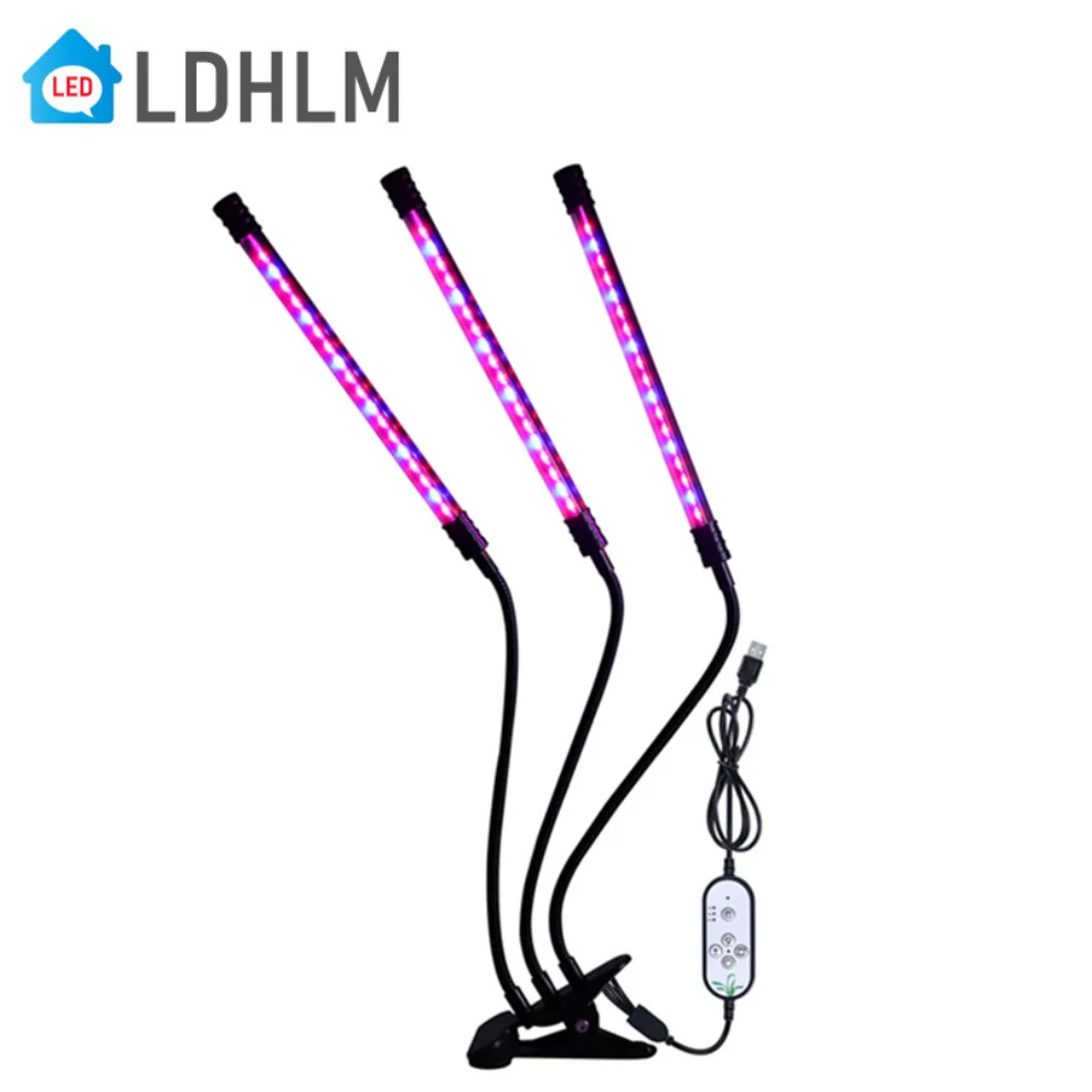 Led Grow Light Usb Phyto Lamp Spettro Completo Coltiva La Luce Con Controllo Phytolamp Per Piante Piantine Fiore Casa Tenda Spedizione