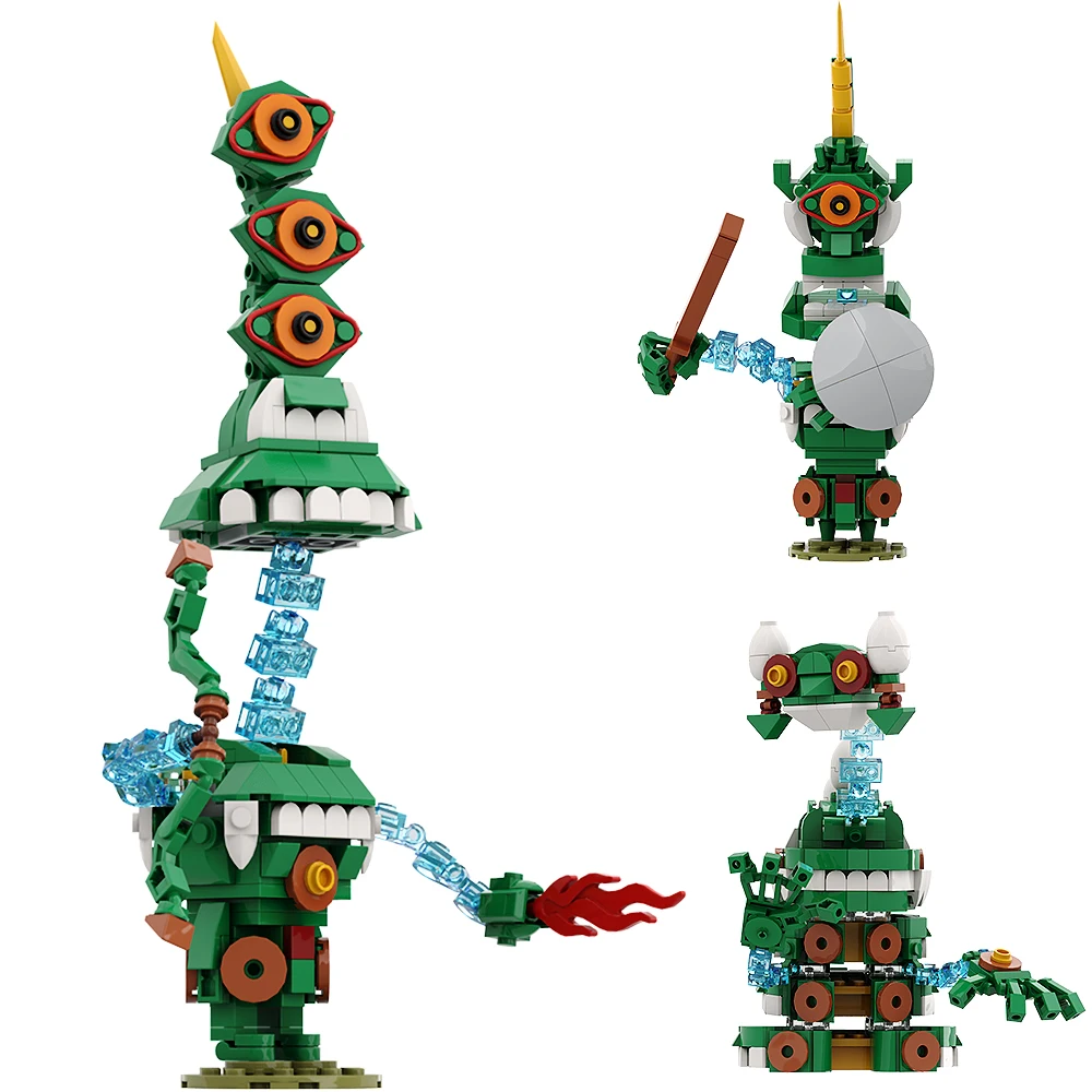 Gobricks Moc Zeldaing Wild Breath Demon Guard Shield Soldier Bricks Mauler Magic Statue Steward Building Blocks Regali Giocattolo