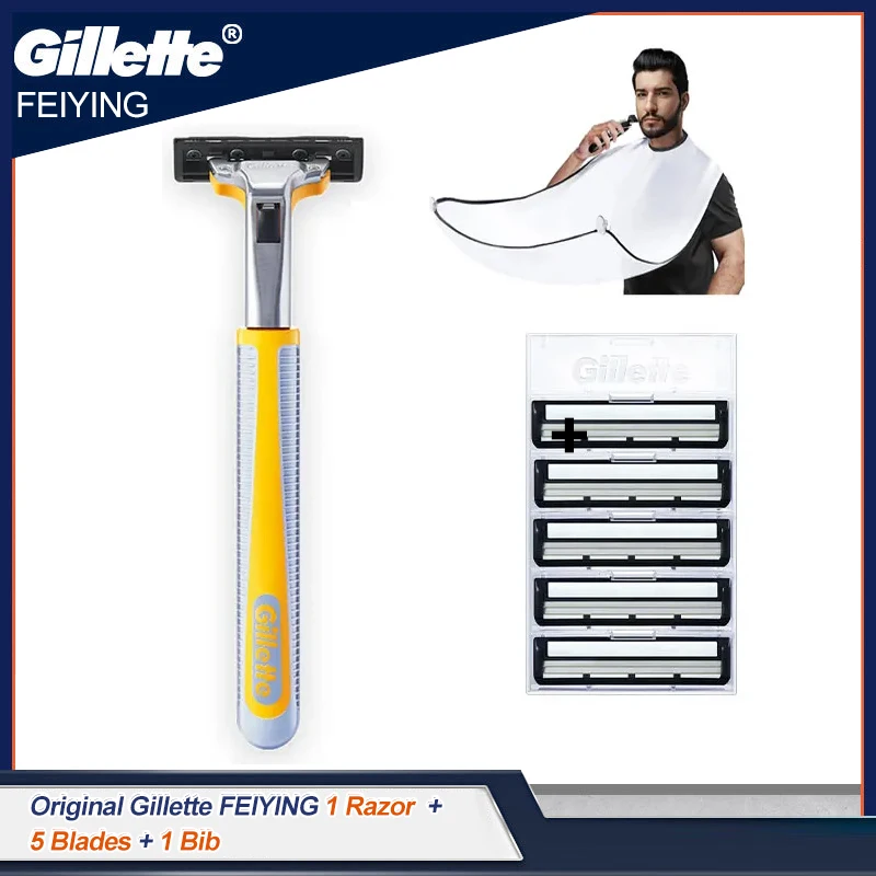 Gillette Razor Eagle Vector 2Nd Gen Rasoio Viso Barba Taglio Dei Capelli Rasoio Lavabile Nano Grade Sharp 2 Strati Lame In Acciaio Per Uomo