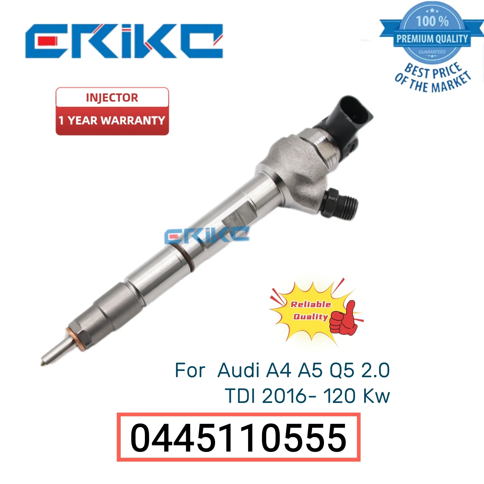 0445110555 Iniettore Di Carburante Per Auto 0 445 110 555 Ugello Parte Iniettore 0445 110 555 Per Audi A4 A5 Q5 2.0 Tdi 2016- 120 Kw