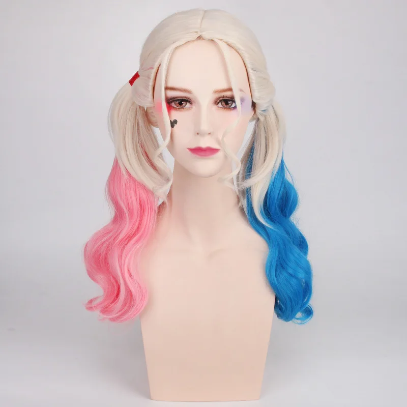 Harley Quinn Mask Costume Cosplay Harley Quinn Parrucca Suicide Squad Beauty Mask Harley Quinn Mazza Da Baseball Halloween Fun Costume