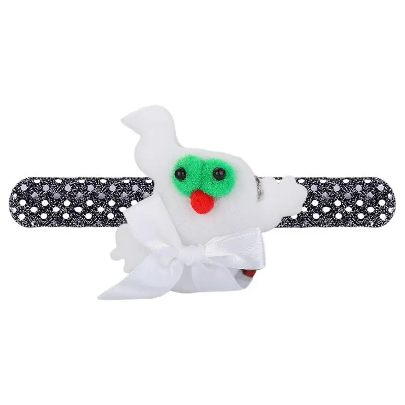 Halloween Snap Circle Pumpkin Bat Ghost Snap Bracciali Cute Snap Bracciali Halloween Trick O Treat Bag Filler Toys For Kids