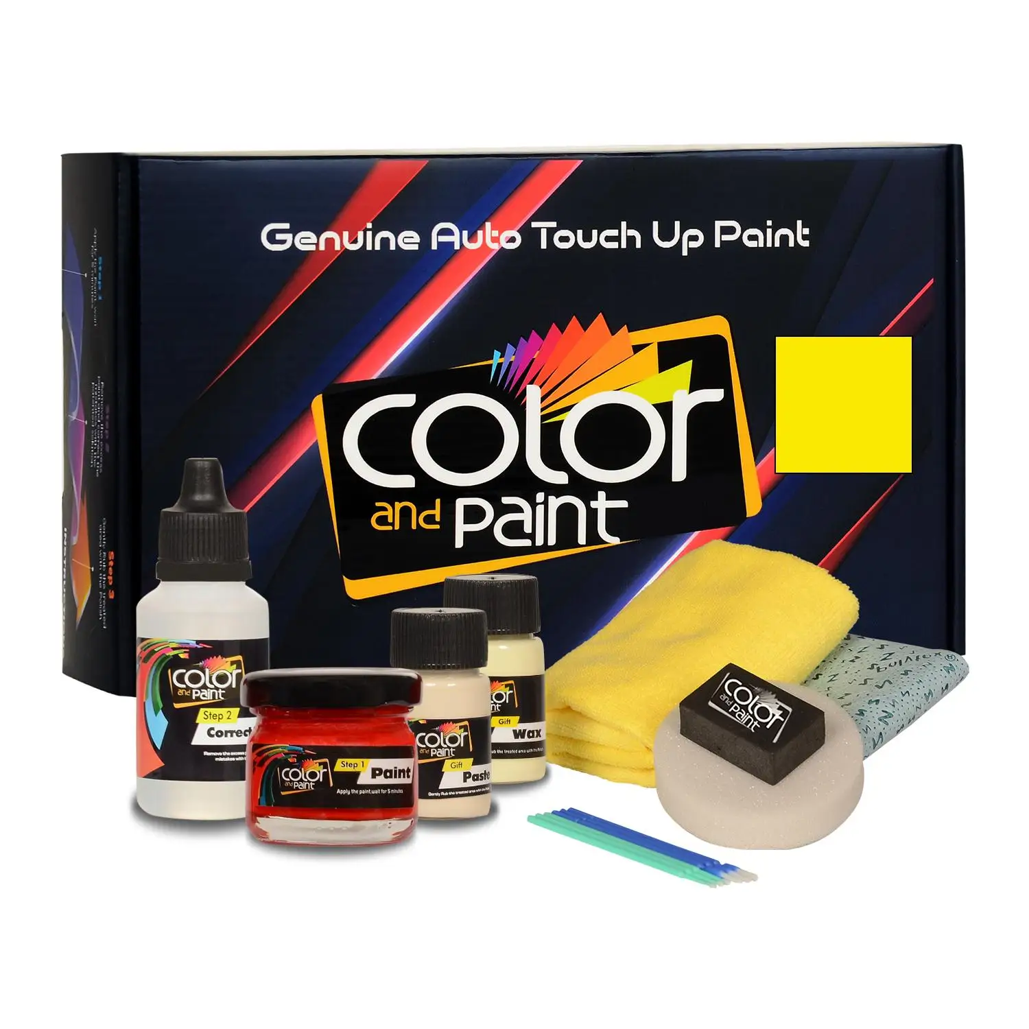 Colore E Vernice Compatibili Con Alfa Romeo Automotive Touch Up Paint - Giallo Cina - 104 - Basic Care