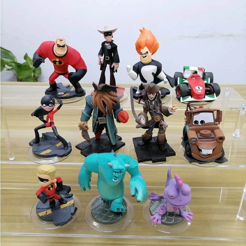Disney Infinity Figure Con Collezione Di Fiches The Amazbles Lone Ranger Cars Pirates Caribbean Captain Jack Sparrow Davy Jones