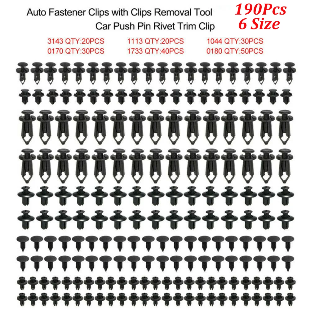 190Pcs Clip Di Fissaggio Automatico Veicolo Fermo Rivetto Porta Parafango Per Chrysler Voyager Cruiser