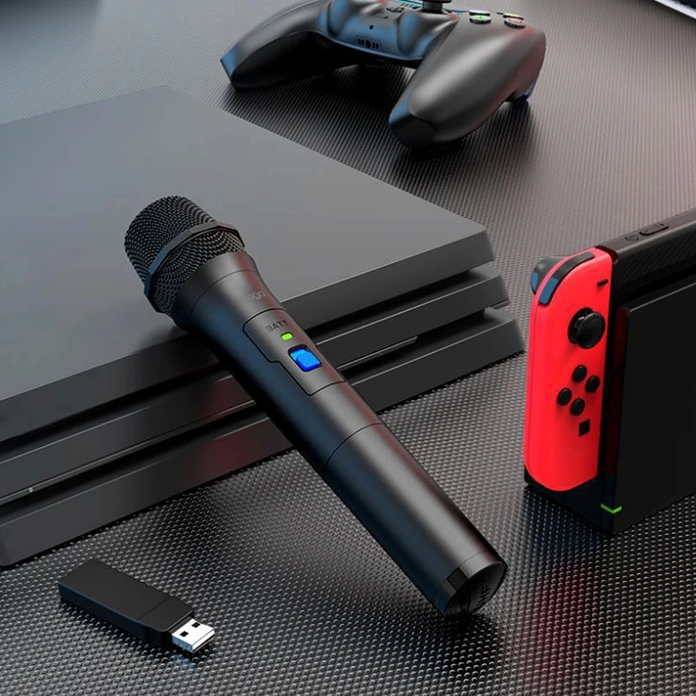 Wireless Game Microphone Karaoke Speaker Hifi Mic For Switch Ps5 Ps4 Ps3 Xbox One Wii U Game Console Karaoke Accessories
