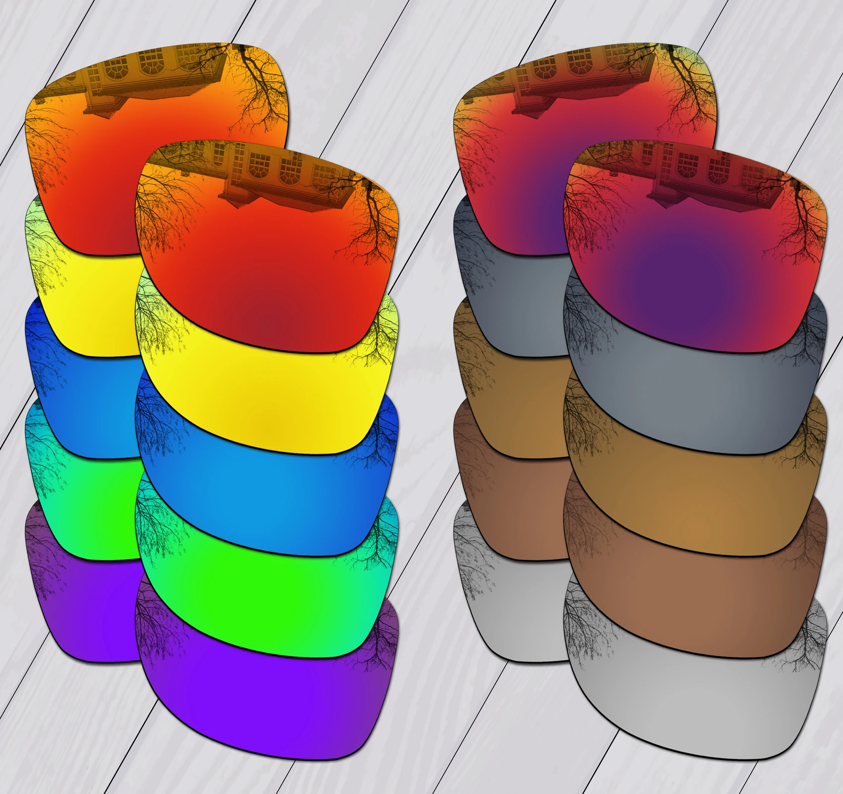 Lenti Di Ricambio Potenziate Polarizzate E.O.S Per Occhiali Da Sole Oakley Gauge 8 L Oo4124 62Mm-Scelta Multipla