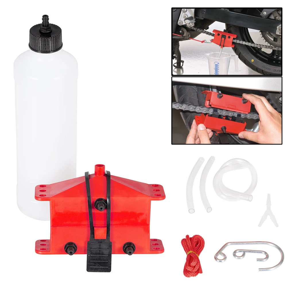 Kit Di Lubrificazione Del Dispositivo Di Pulizia Della Catena Del Motociclo E Lubrificante Per Accessori Per Macchine Per La Pulizia Delle Catene Di L