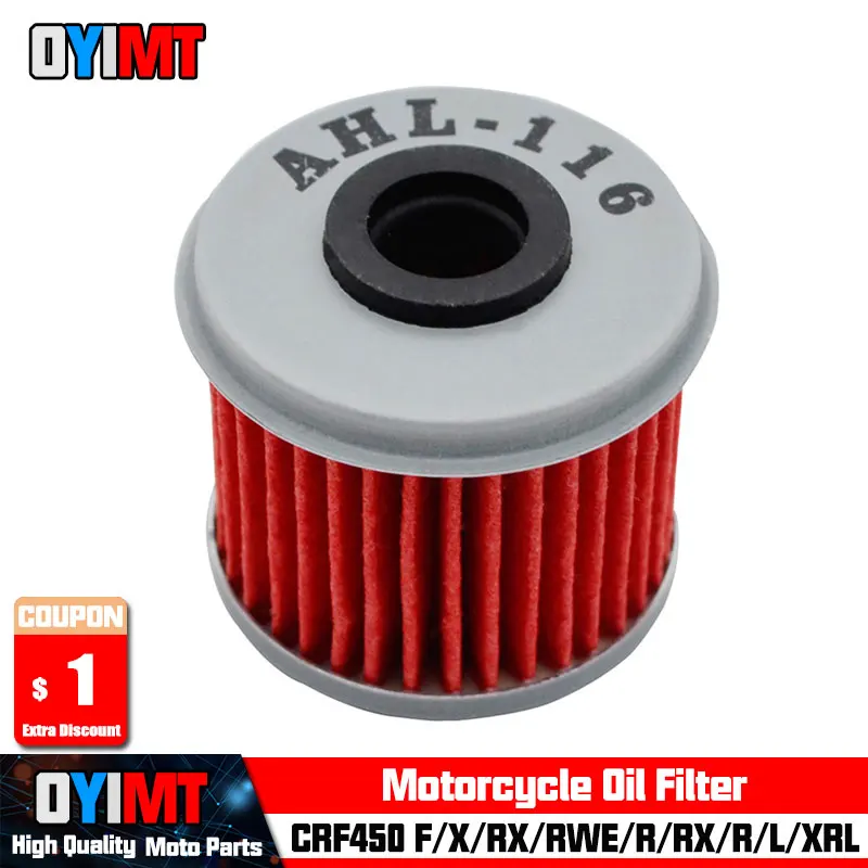 Filtro Olio Moto Per Honda Trx450R Trx450Er Crf450Xrl Crf450X Crf450R Crf450L Crf250Xrl Crf250X Crf250X Crf250R Crf250L