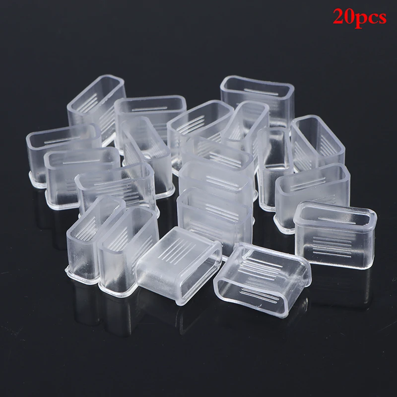 20Pcs/Set Whistle Rubber Cover Whistle Mouth Protector Sports Accessories White Whistle Cushioned Whistle Supplies
