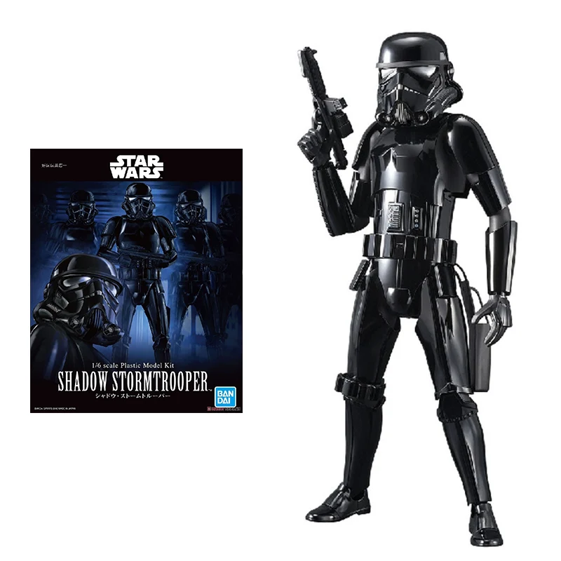 Bandai Star Wars Blocks Anime Figure 1/6 Shadow Stormtrooper Modello Genuino Decorazione Anime Action Figure Giocattoli Per Bambini