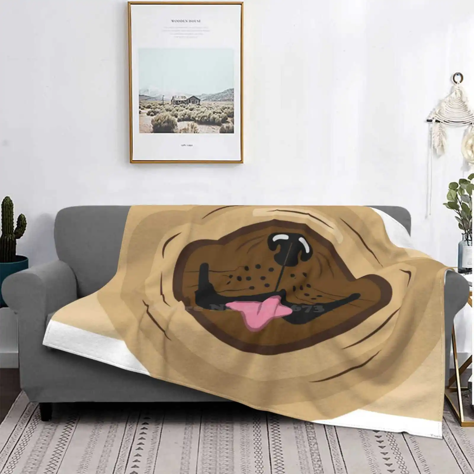 Pug Face Mask Aria Condizionata Coperta Moda Morbida Coperta Selfie Una Volta Faccia In Vendita Sicurezza Sul Lavoro Coprire Il Tuo
