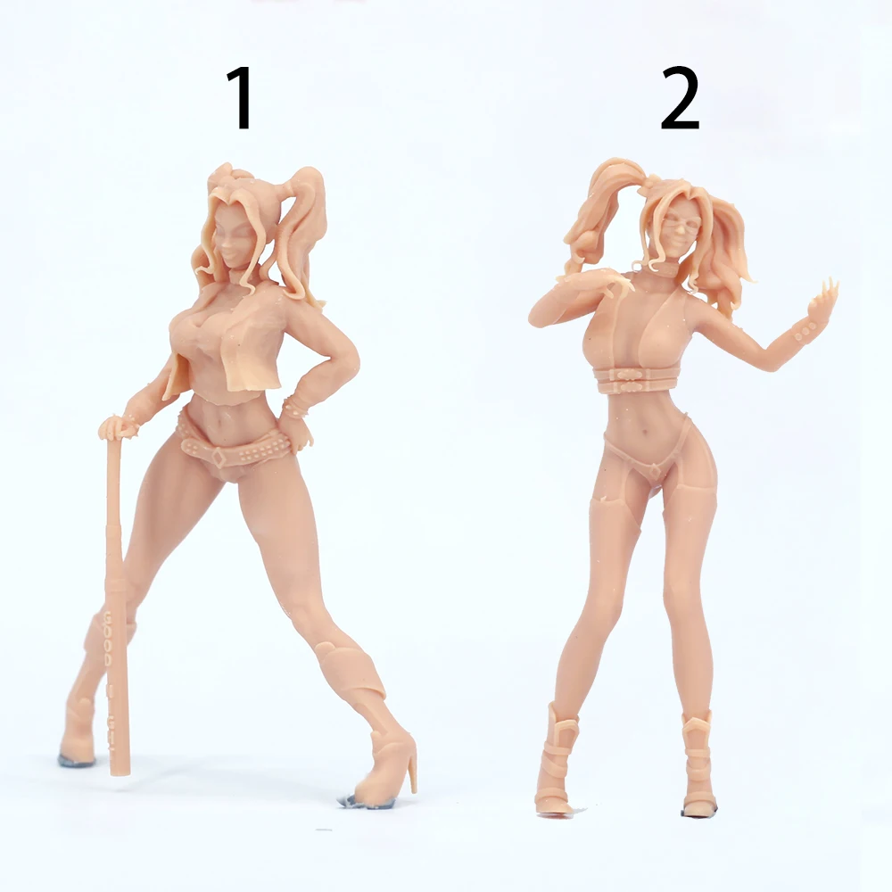 1/64 Figure Little Hot Girl 1:43 1/35 Clown Girl Model Miniature Need To Be Colored By Yourself