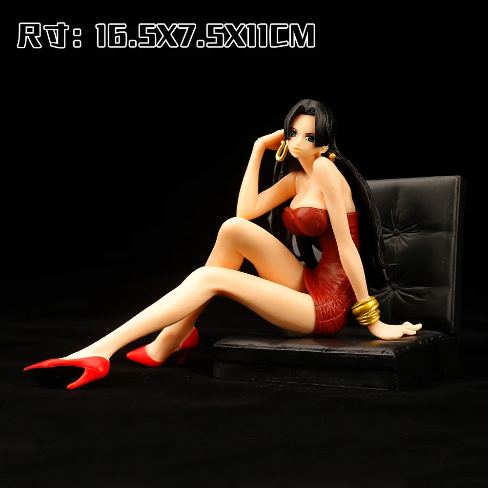 Anime One Piece Figure Rufy Thousand Sunny Boats Boa Hancock Sexy Girl Pvc Action Figure Model Doll Cartoon Kids Toy Gift