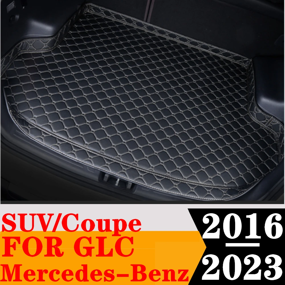 Tappetino Per Bagagliaio Auto Lato Alto Per Mercedes-Benz Glc Suv Coupe 2023 2022 21 20 2019 2018 2017 2016 Tappetino Per Bagagliaio Posteriore Fodera