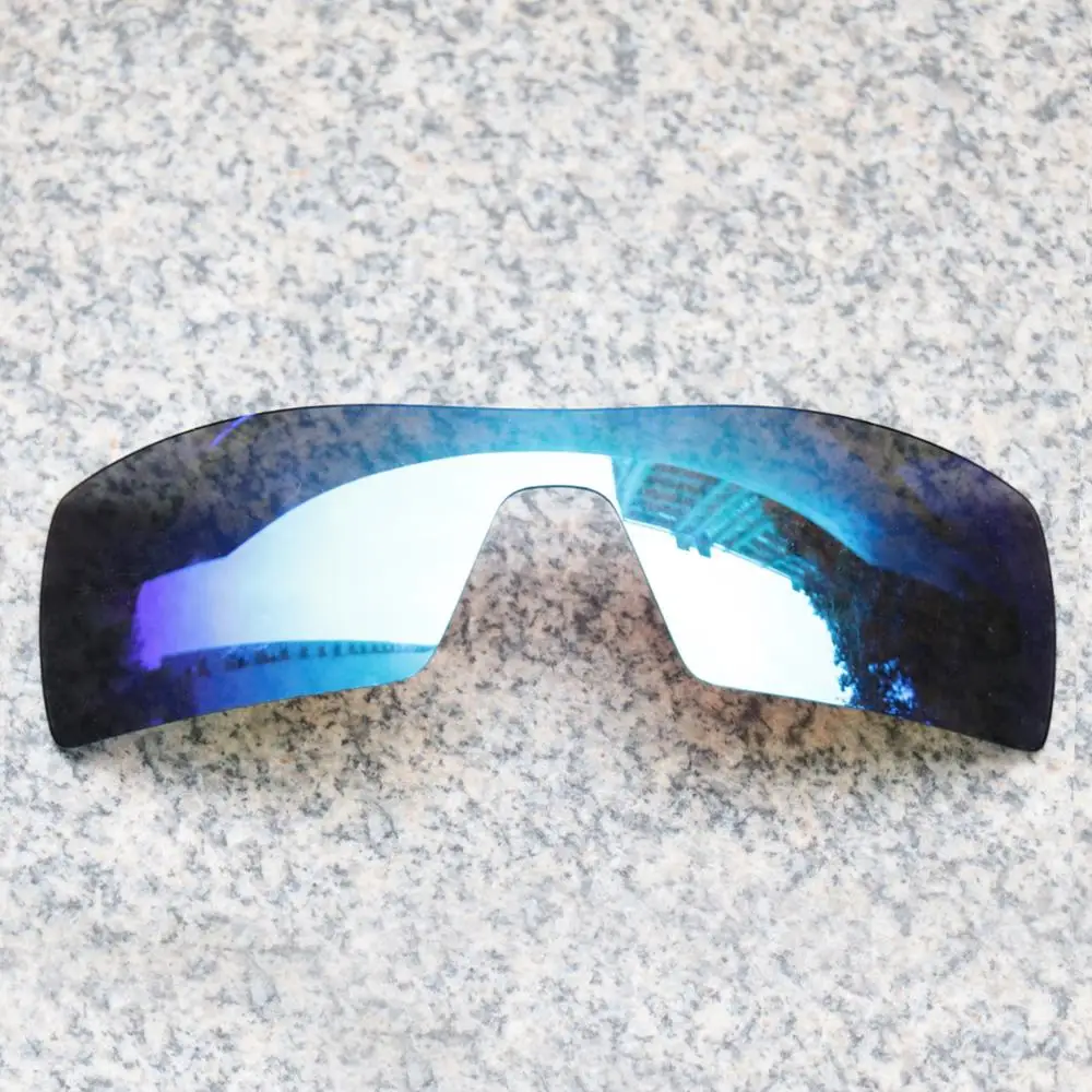 E.O.S Polarizzati Maggiore Lenti Di Ricambio Per Oakley Occhiali Da Sole Oil Rig-Ghiaccio Blu A Specchio Polarizzato