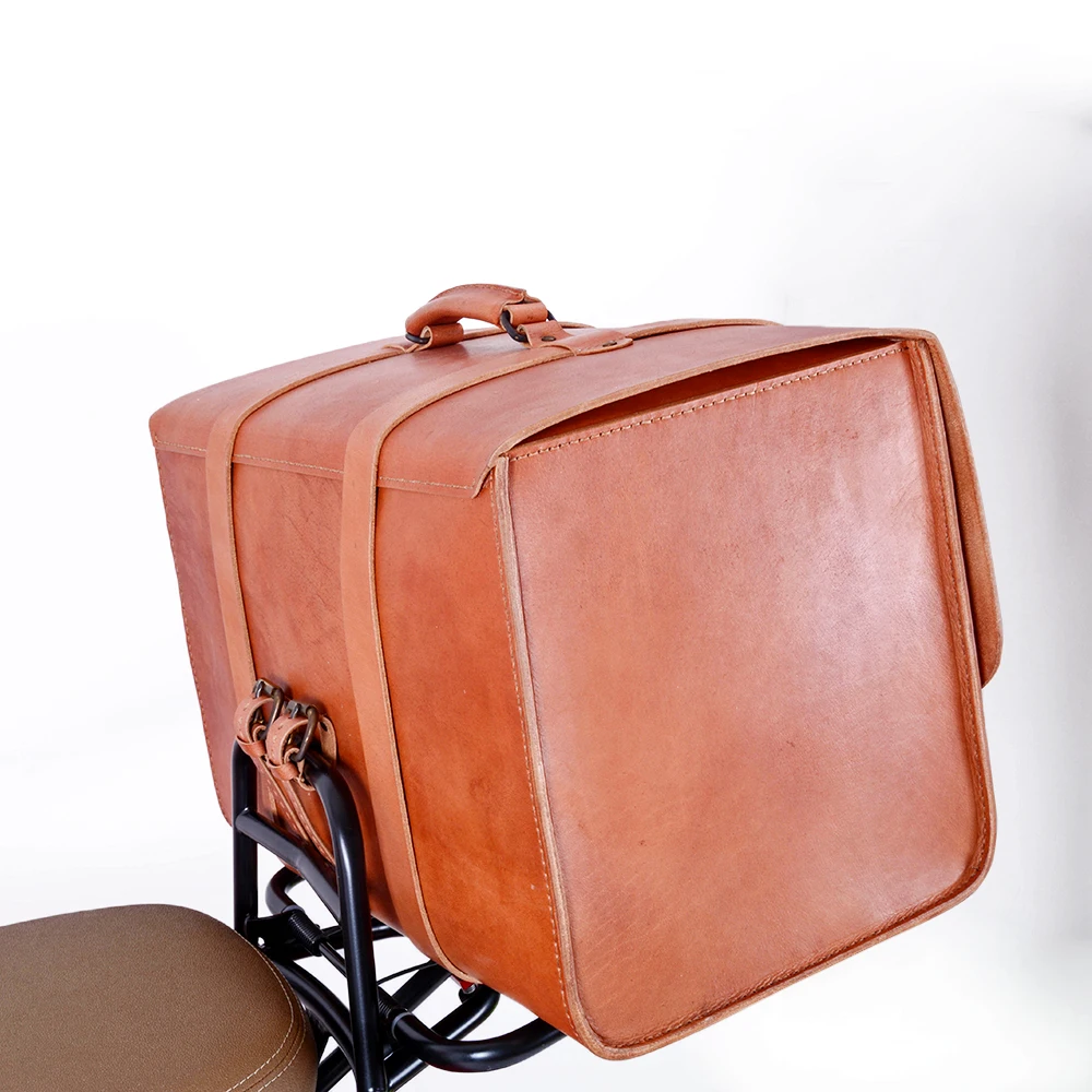 Malas Para Motos Scatole Di Coda Parti Di Moto Pelle Bovina Morbida Scatola Di Immagazzinaggio Genuina Borsa In Pelle
