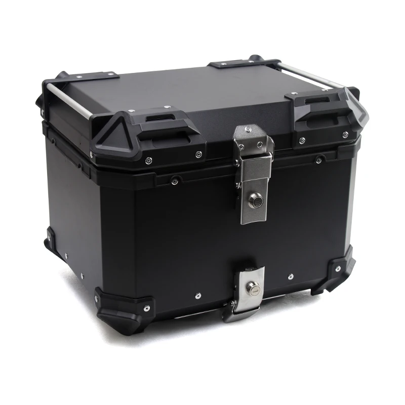 Bauletto In Alluminio Posteriore Moto 45 Litri Durevole Portapacchi Portapacchi Bauletto Maletero Moto
