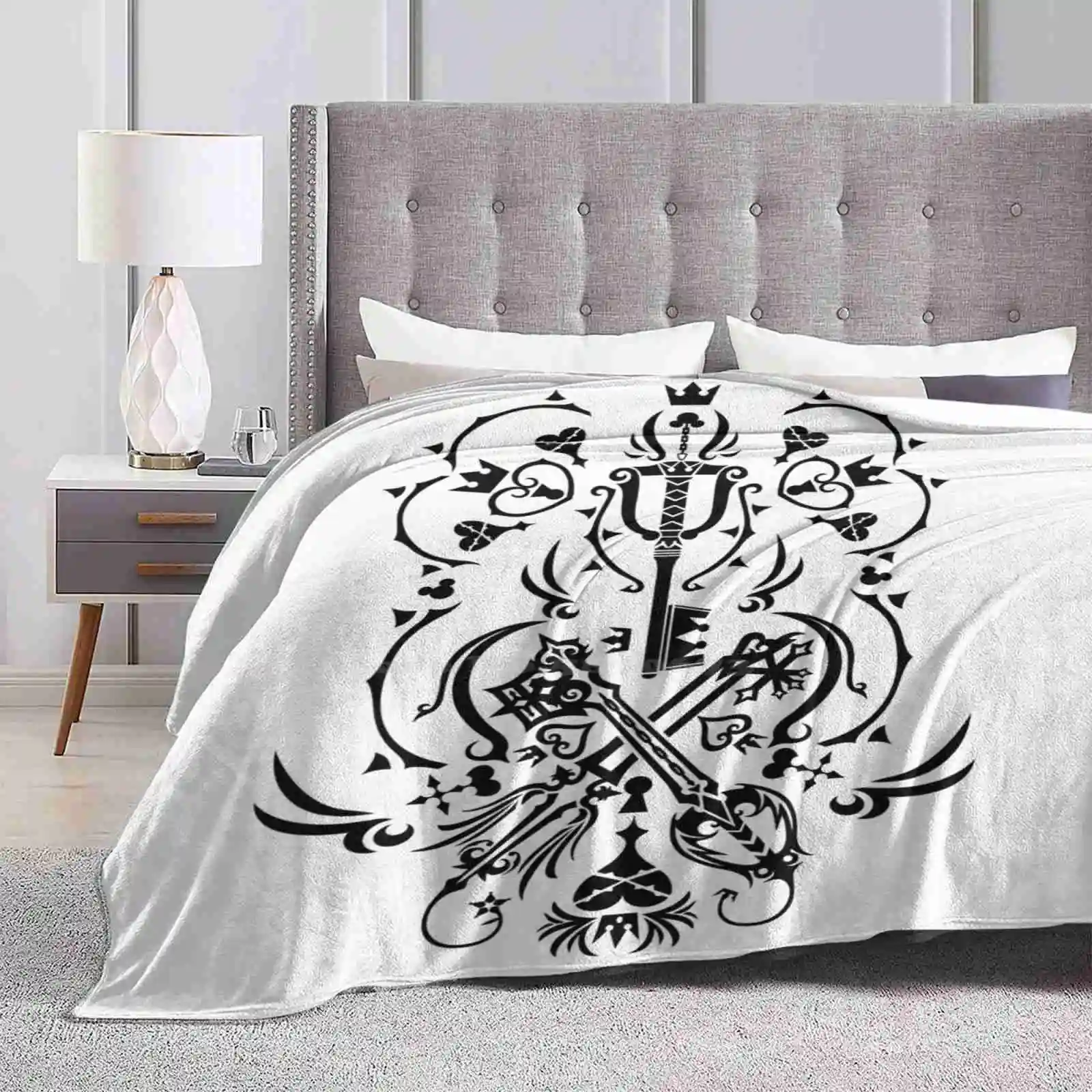 Kingdom Hearts Design Creativo Confortevole Coperta Di Flanella Calda Kingdom Hearts Videogiochi Square Enix