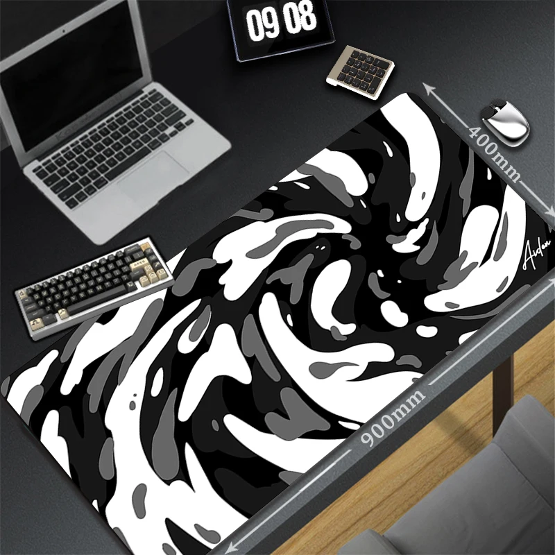 Strata Liquid Computer Mouse Pad Gaming Mousepad Abstract Large 900X400 Mousemat Gamer Marble Mausepad Pc Desk Mat Tastiera Pad.