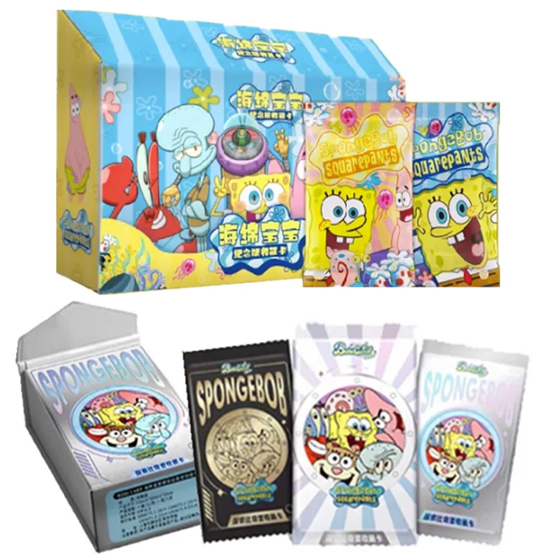 New Spongebob Squarepants Card Bob Patrick Star Squidward Cute Funny Bikini Beach Collection Cards Giocattolo Regalo