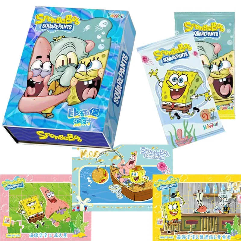 Genuine Spongebob Squarepants Cards Bitchburg Party Theme Personaggi Anime Squidward Tentacles Kraps Patrick Cards Regalo Per Bambini