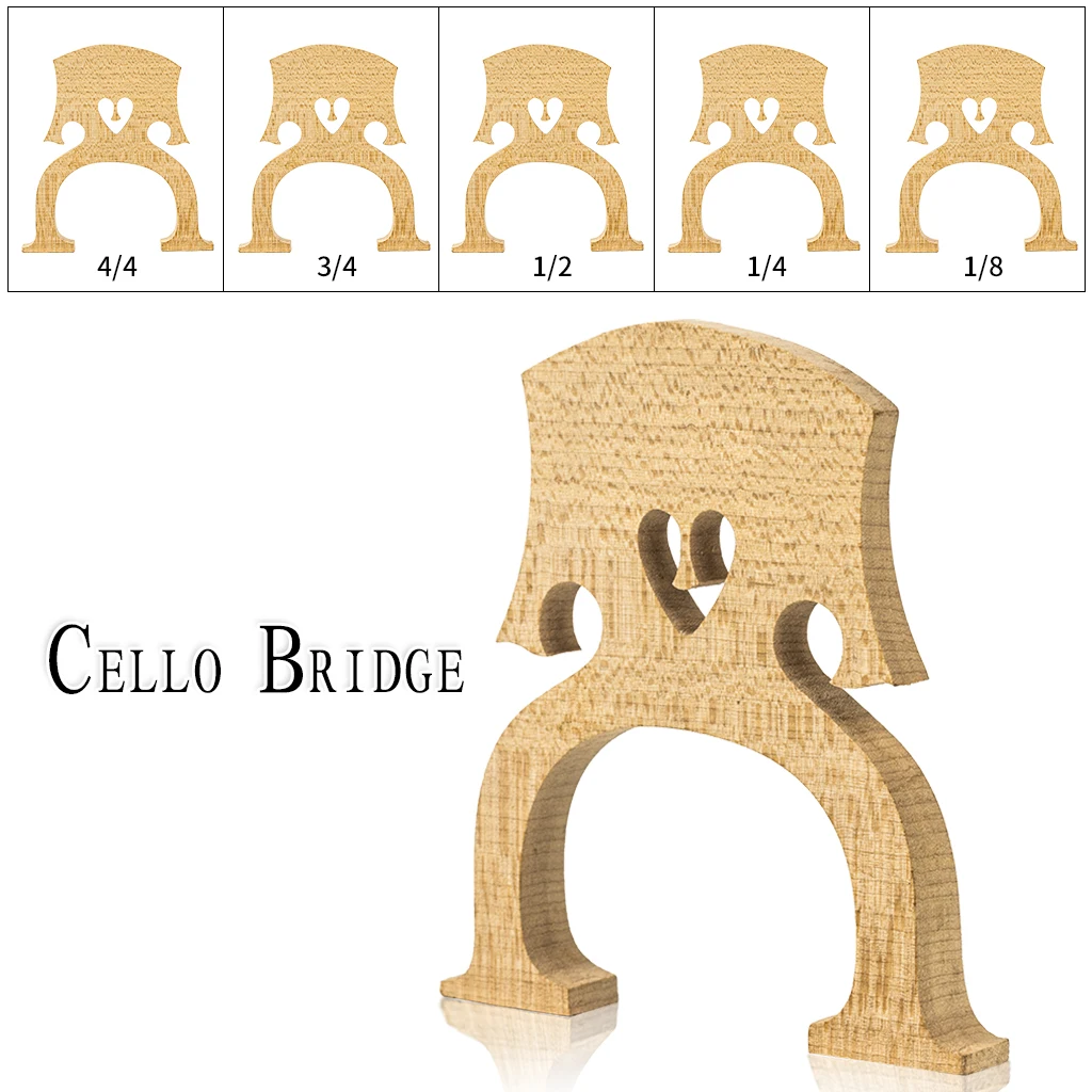 Master Un Ponte Per Violoncello In Acero Di Grado Ponte In Acero In Stile Brasiliano 4/4 3/4 1/2 1/4 1/8 Ponte Per Violoncello