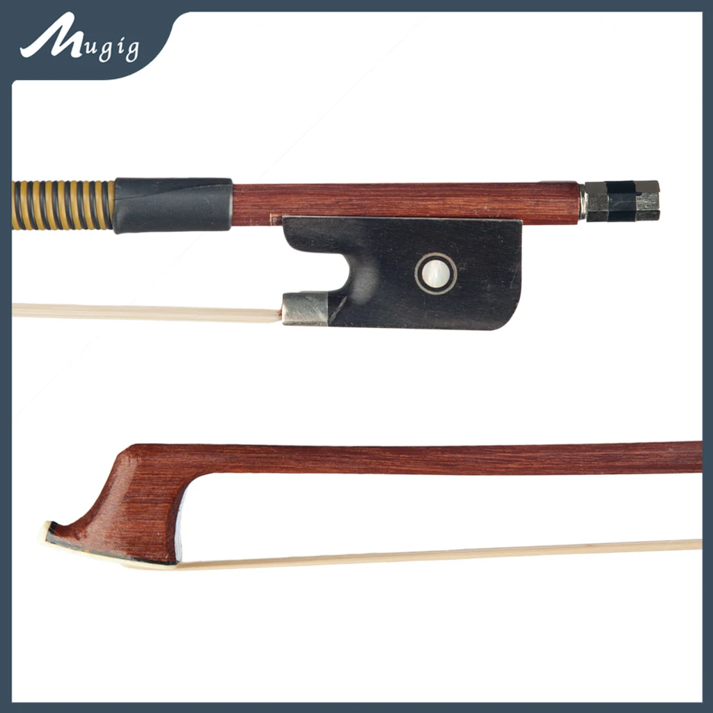 Mugig Brazilwood Bow 4/4 Violoncello Bow Brazil Wood Octagonal Stick Con Ebony Frog Uso Per Principianti
