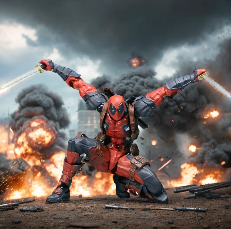 Hot Toys Deadpool Marvel Action Figure Marvel Legends Joint Movie Model Christmas Birthday Toys For Kids Gift