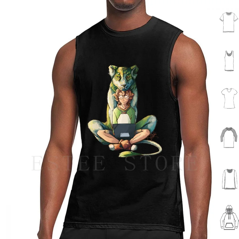 The Green Lion Canotte Gilet Cotton Pidge Katie Holt Vld Voltron Voltron Green Lion Green Paladin