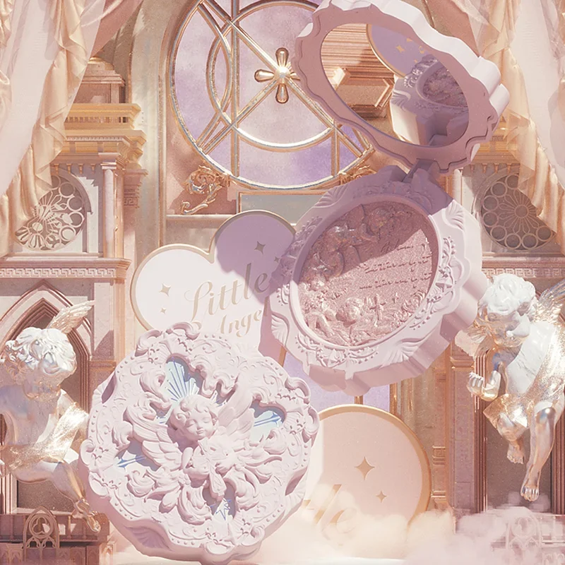 Tt Flower Know Little Angel Relief Highlight Powder Diamond Tridimensionale Water Light Muscle Fairy Lustro Brillante