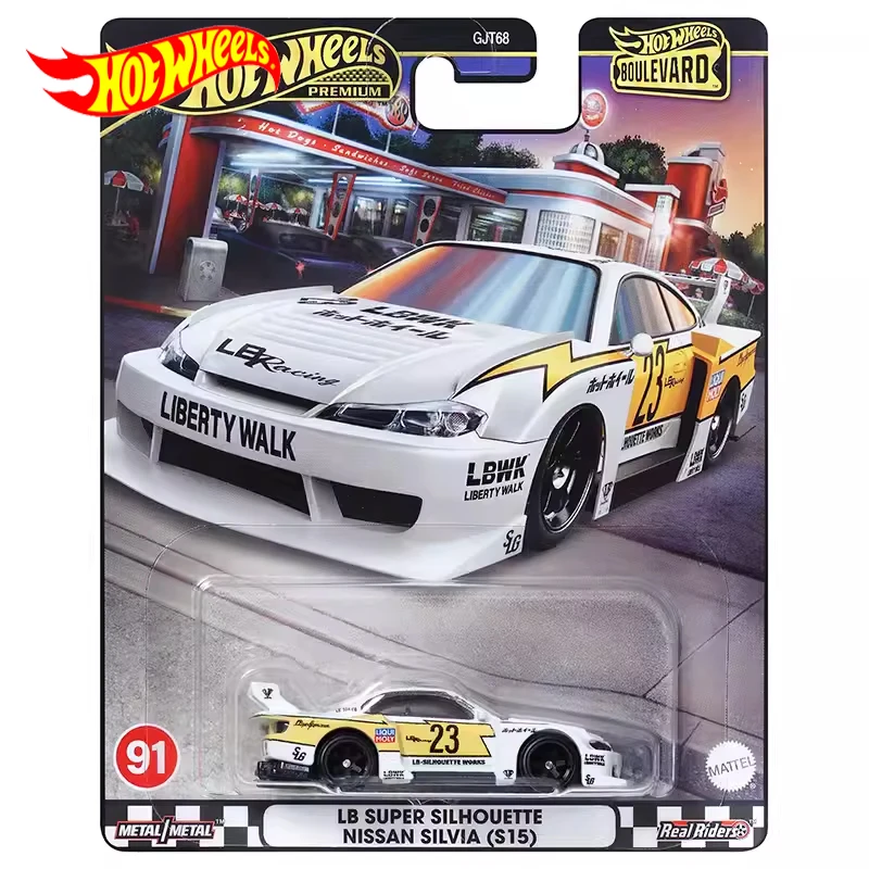 Original Hot Wheels Premium Car Boulevard Lb Super Silhouette Nissan Silvia (S15) Giocattoli Per Ragazzi 1/64 Diecast Voiture Collection Gift