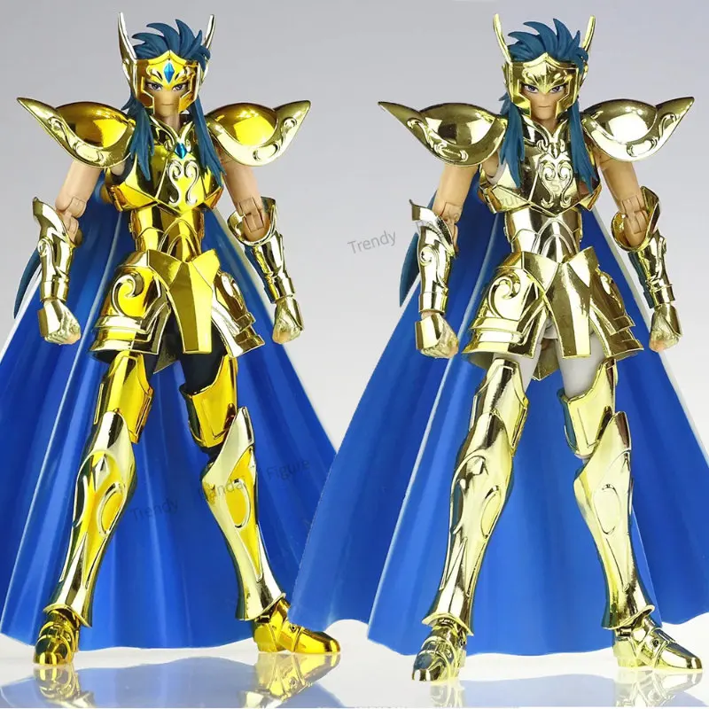 In Magazzino Modello Cs Lega Saint Cloth Warrior Myth Gold Ex Aquarius Camus Pu Color 24K Free Glacier Face Sculpture